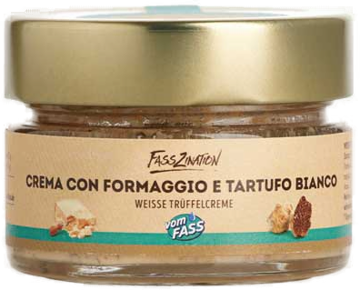
                                Crema con formaggio e tartufo bianco 
                            