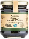 Gegrillte schwarze Oliven