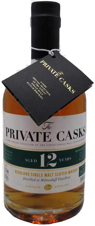 
                                Speyside Single Malt Scotch Whisky Distilled at Miltonduff Distillery Single Cask, Cask Strength, 12 Jahre, (500) #L1920119
                            
