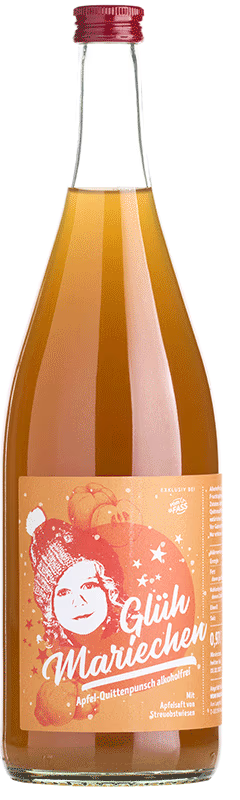 Glüh Mariechen Apfel - Quittenpunsch alkoholfrei 0,97l Flasche