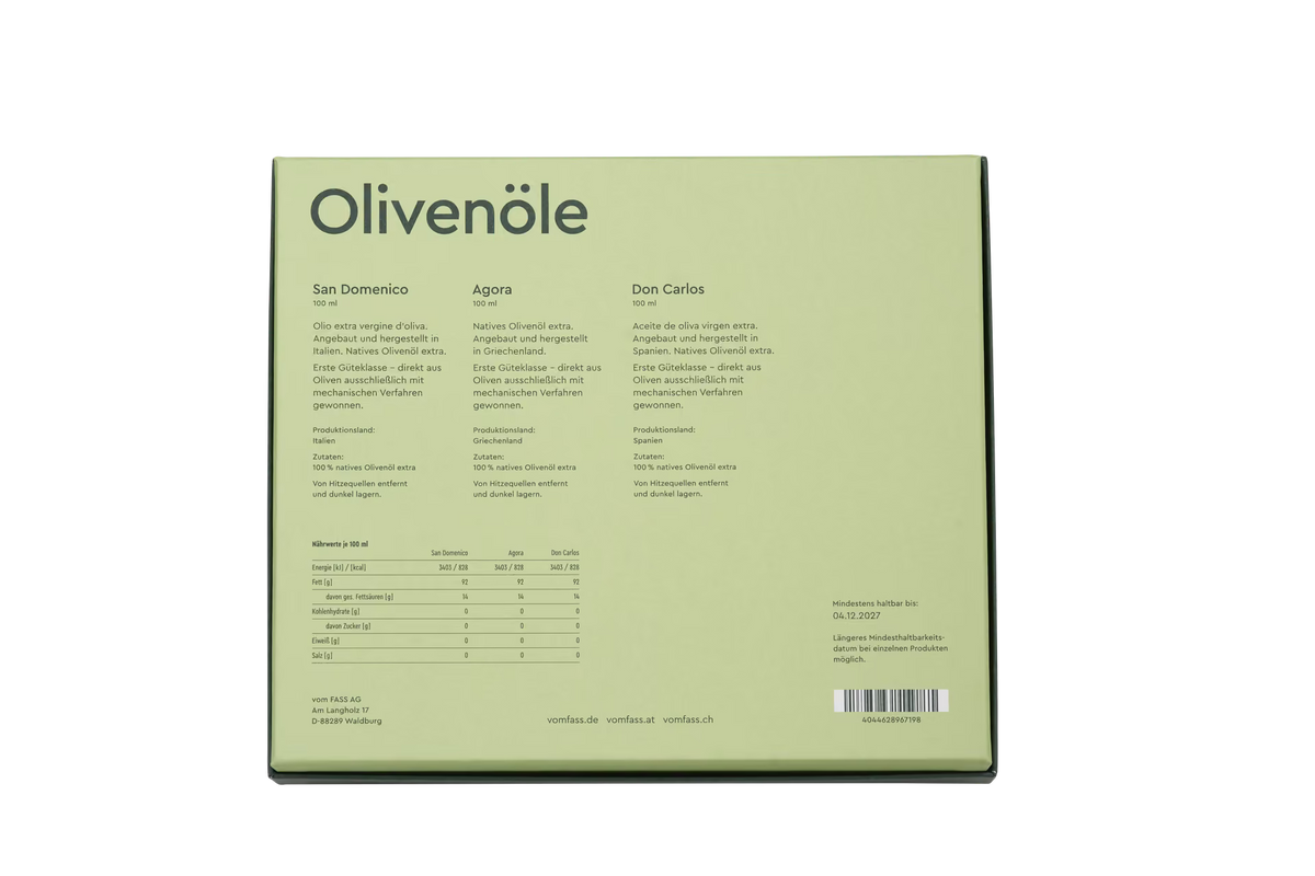 Geschenkset Olivenöle