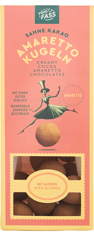 Sahne-Kakao-Amaretto-Kugeln
