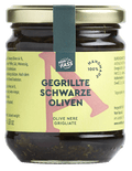 Gegrillte schwarze Oliven