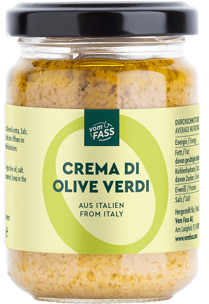 Olivencreme aus grünen Oliven