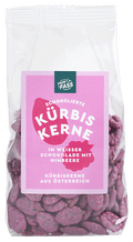Kürbiskerne dragiert mit Himbeere
