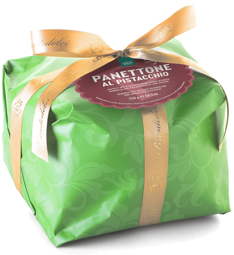 Panettone mit Pistazienfüllung