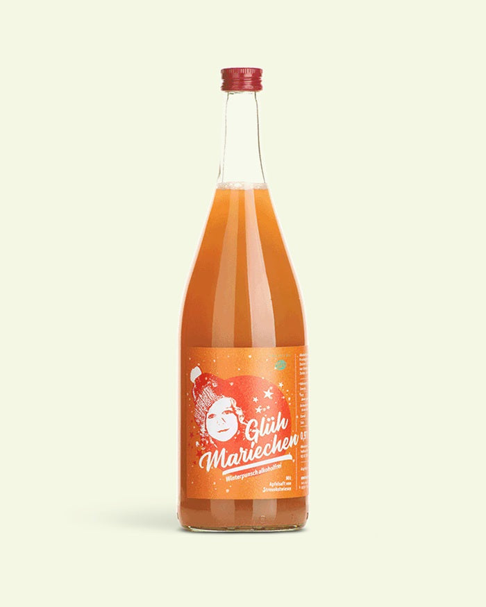 Glüh Mariechen Apfel - Quittenpunsch alkoholfrei 0,97l Flasche