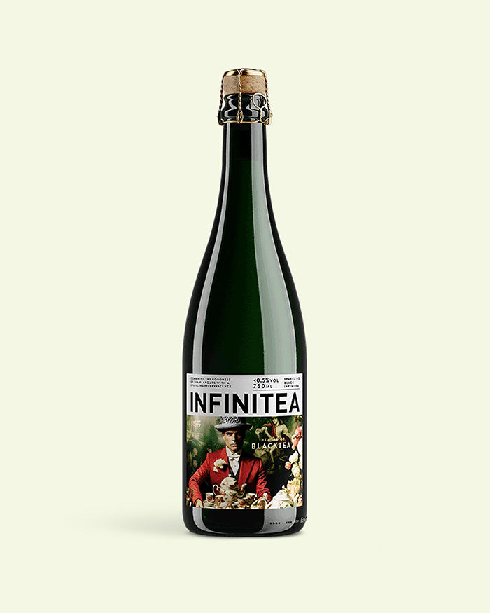 Infinitea Blacktea - Aromatisiertes alkoholfreies Getränk mit Kohlensäure