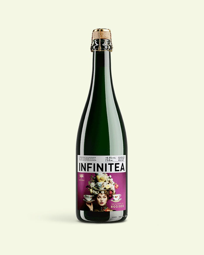Infinitea Rooibos - Aromatisiertes alkoholfreies Getränk mit Kohlensäure