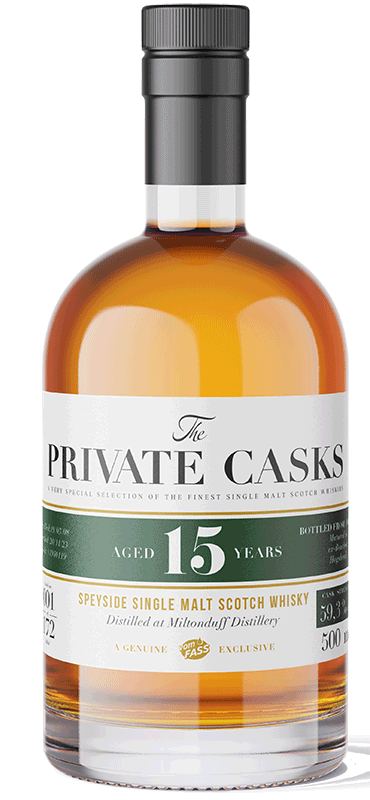 
                                Speyside Single Malt Scotch Whisky Distilled at Miltonduff Distillery Single Cask # 1910060, 15 Jahre (500 ml)
                            