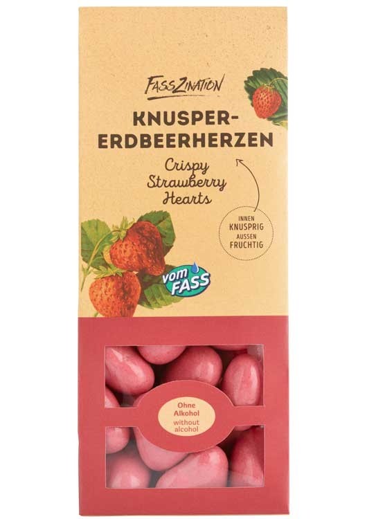 Knusper-Erdbeerherzen