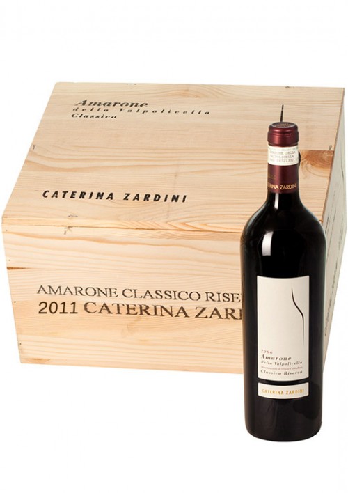 6 Flaschen 2014 Amarone della Valpolicella Catherina Zardini in Holzkiste